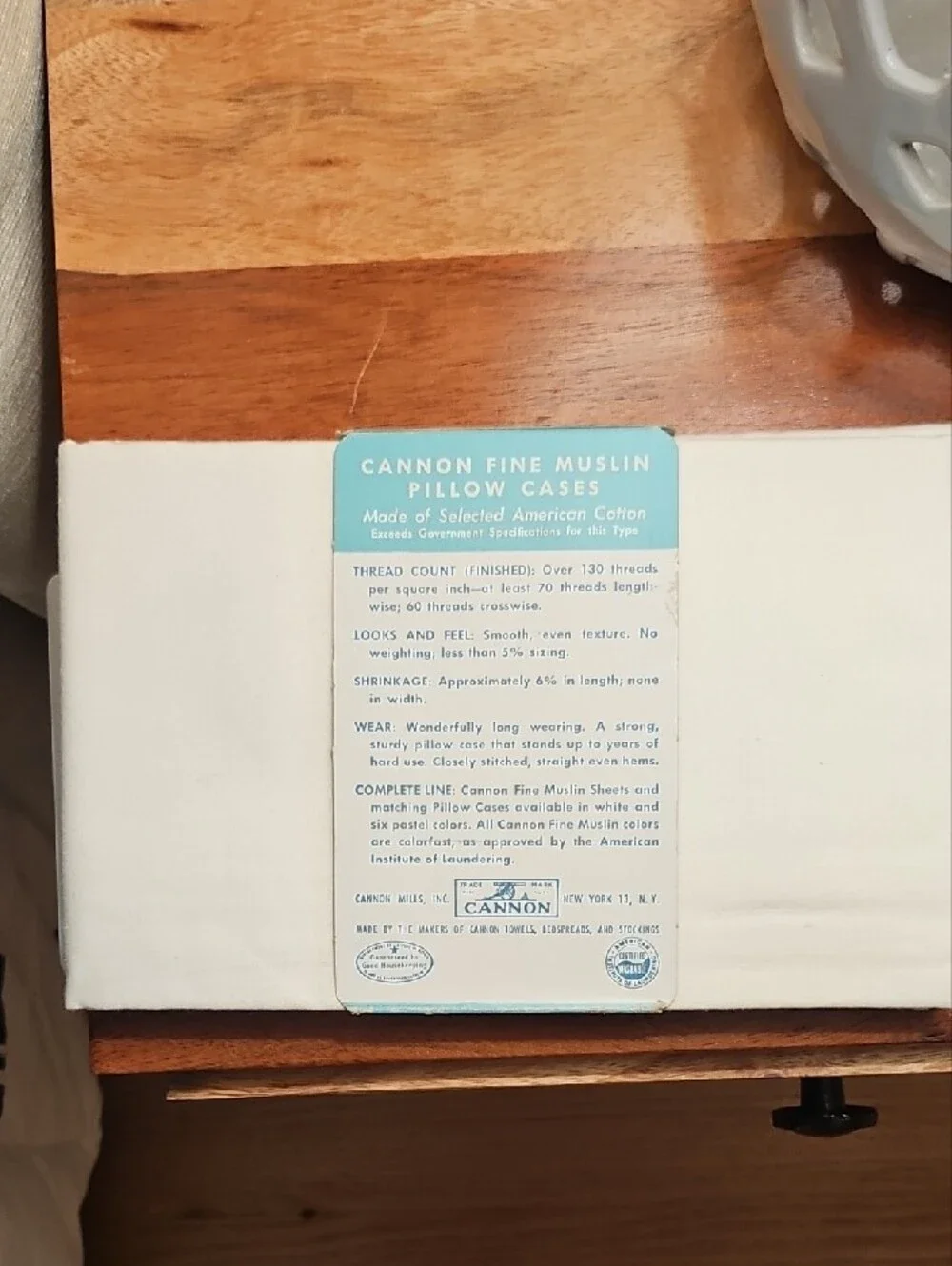 Vintage Cannon Fine Muslin Pillow Cases